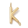 304 Stainless Steel Letter Connector Charms LS-STAS-M108-01G-11-1