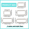 75Pcs 5 Styles Iron Linking Rings IFIN-NB0001-62-2