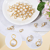 40Pcs 2 Style Shell Pearl Pendants PALLOY-CA00027-4
