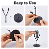 Alloy Crystal Ball Crafts Holder ODIS-WH0030-260EB-4