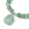 Natural Green Aventurine & Synthetic Hematite Beaded Stretch Bracelet BJEW-JB09760-02-3