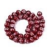 Handmade Lampwork Beads Strands LAMP-Q041-11G-2