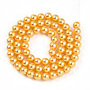 Baking Painted Pearlized Glass Pearl Bead Strands HY-N002-6mm-A08-3