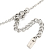 Non-Tarnish Ion Plating(IP) 304 Stainless Steel Pendants Necklace for Women NJEW-A027-05P-3