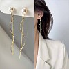 Pearl Clip-on Earrings Tassel Earrings Vintage Ear Cuff Luxury Retro Jewelry YG6221-6-1