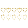10Pcs 2 Styles Brass Pendants KK-HS0015-24-1