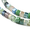 Electroplate Glass Beads Strands GLAA-P056-02B-3