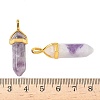 Natural Charoite Pointed Pendants X-G-G902-A03-5