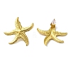 304 Stainless Steel Irregular Exaggerated Starfish Stud Earrings EJEW-U001-03G-01-1