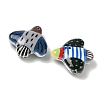 Spray Painted Alloy Beads FIND-Z109-01E-2