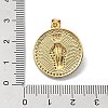 Brass Micro Pave Clear Cubic Zirconia Pendants KK-A221-28A-G-3