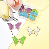 8 Pairs 4 Colors Alloy Enamel Pendants ENAM-FS0002-49-7