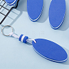 10Pcs Iron Plastic Keychains KEYC-GF0001-27B-7