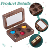 Wood Watercolor Paints Tins Box AJEW-WH0542-84B-4
