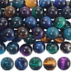 60Pcs 5 Colors Natural Tiger Eye Beads G-PA0001-11-1