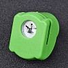 Random Single Color or Random Mixed Color Mini Plastic Craft Paper Punch Sets for Scrapbooking & Paper Crafts AJEW-L051-06-2