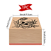 CRASPIRE 1Pc Beechwood Stamps DIY-CP0007-97A-2