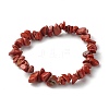 Natural Red Jasper Chip Beads Stretch Bracelets for Children BJEW-JB06388-09-1