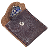 1Pc Square Leather Ring Storage Bags with Snap Button ABAG-CL0001-23-1