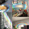 Waterproof PVC Colored Laser Stained Window Film Adhesive Stickers DIY-WH0256-027-7