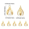 10Pcs ABS Plastic Imitation Pearl Pendants FIND-YW0008-30-3
