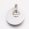 Natural Black Lip Shell Pendants KK-F751-I03-3