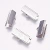 Tarnish Resistant 304 Stainless Steel Ribbon Crimp Ends STAS-K148-08P-F-1