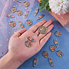 20Pcs 2 Styles Zinc Alloy Enamel Pendants ENAM-CJ0001-117-5