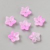 Baking Paint Handmade Lampwork Bead Cap LAMP-WH0009-21C-1