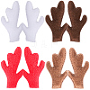40Pcs 4 Colors Plush Antler Snowman Hand Branch DOLL-GF0001-09-7