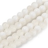 Frosted Crackle Glass Beads Strands GLAA-U001-8mm-M07-1