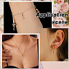12Pcs Real 18K Gold Plated Brass Pendants KK-ME0003-21-4