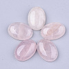 Natural Rose Quartz Cabochons G-S349-25A-07-1