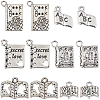 SUNNYCLUE 96Pcs 6 Style Tibetan Style Alloy Pendants FIND-SC0008-53-1