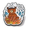 Flaming Animal Theme Enamel Brooches AL-I003-02EB-01-1