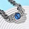 Eye 201/304 Stainless Steel Link Bracelets BJEW-F522-02P-01-2
