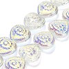 Electroplate Baking Paint Glass Beads Strands EGLA-K061-13A-2