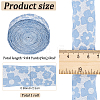 Flower Polyester Ribbons SRIB-WH20020-053A-03-2