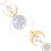 Glass Teardrop Window Hanging Suncatchers HJEW-JM04515-01-4