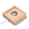 Square Solid Wood Base for Crystal Stones JX333B-3