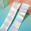 2 Rolls 2 Styles Vinyl Plastic Printable Holographic Stickers OFST-TA0001-11B-7