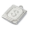 Anti-Tarnish 304 Stainless Steel Pendants STAS-U033-01P-S-2