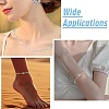 2.5M Brass Imitation Pearl Heart Link Chains CH-CJ0001-08-7