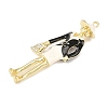 Alloy Rhinestone Big Pendants PALLOY-P315-12G-2
