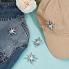 4Pcs Alloy Lapel Pin Brooches for Backpack Clothes JEWB-UN0002-68-4