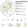 50Pcs 10 Styles ABS Plastic Imitation Pearl Beads KY-YW0002-30-2
