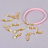Brass&Alloy Clip Ends With Lobster Claw Clasps KK-PH0034-23-4