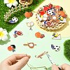 36Pcs 9 Styles Sports Zinc Alloy Enamel Pendants FIND-CJ0005-30-5