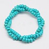 Synthetic Turquoise Beads Strands TURQ-G109-5x3mm-10-2