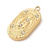 304 Stainless Steel Pendants LS-STAS-F349-03G-08-2